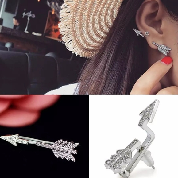 Nikkiwallflower Jewelry - *Marlee* Silver Arrow Earring